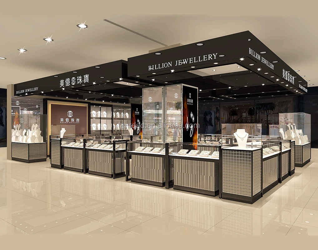 Factory sale shop mall decoration jewelry kiosk design