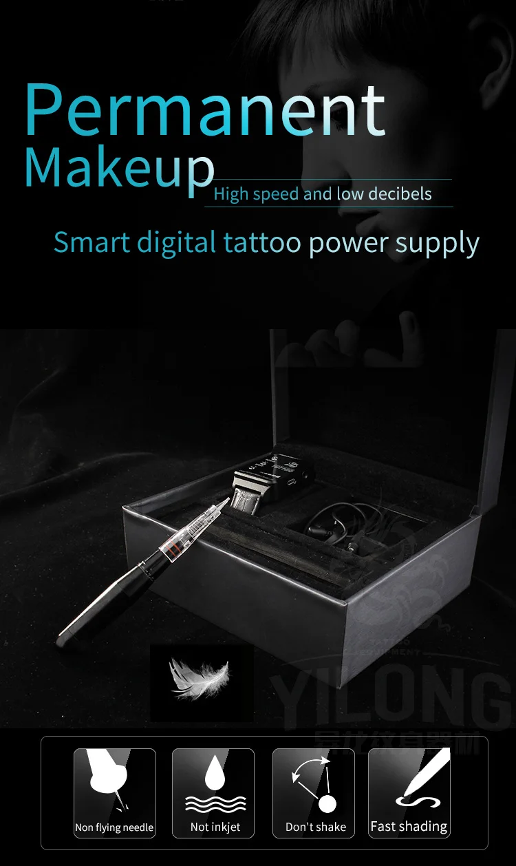 Yilong Tattoo Permanent makeup tattoo machine set  Advanced Watch for tattoo