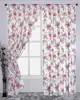 voile printed curtains for windows