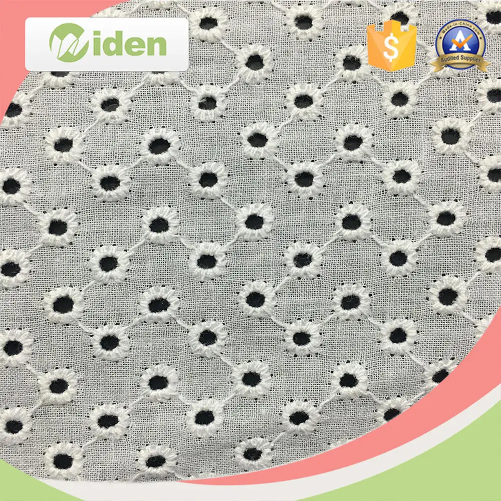 Guangzhou African Cotton Lace Embroidery Fabric