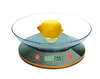 Digital Kitchen Scale Electronic Food Scale with Removable Bowl for measuring weight of fruit, vegetable and meat Max. 5kg/11lb