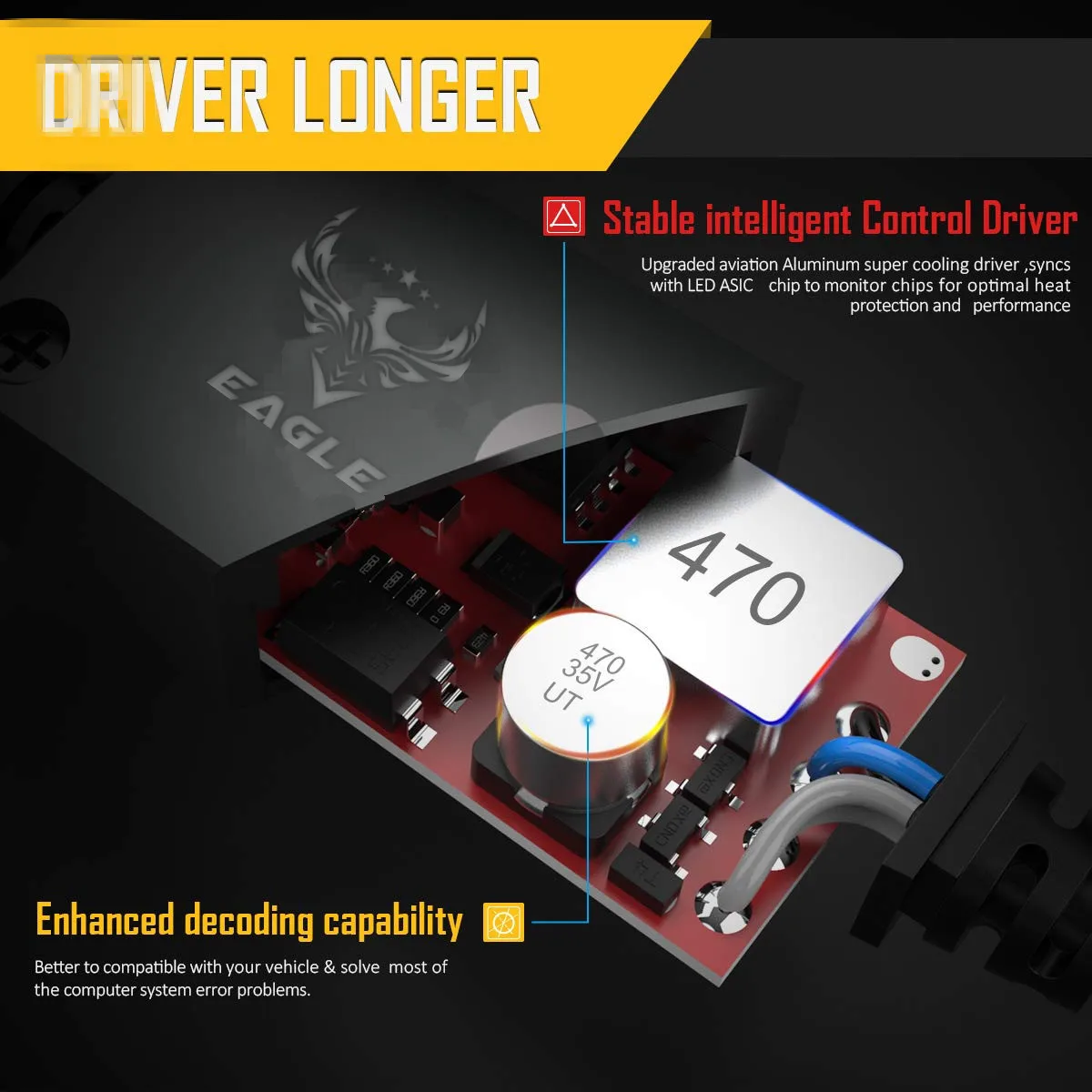 I8 Fanless Mini LED Headlight