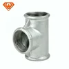 building material beaded tee malleable iron pipe fitting