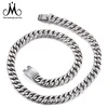 fashion charm jewelry silver choker necklace pave chain link necklace men jewelry
