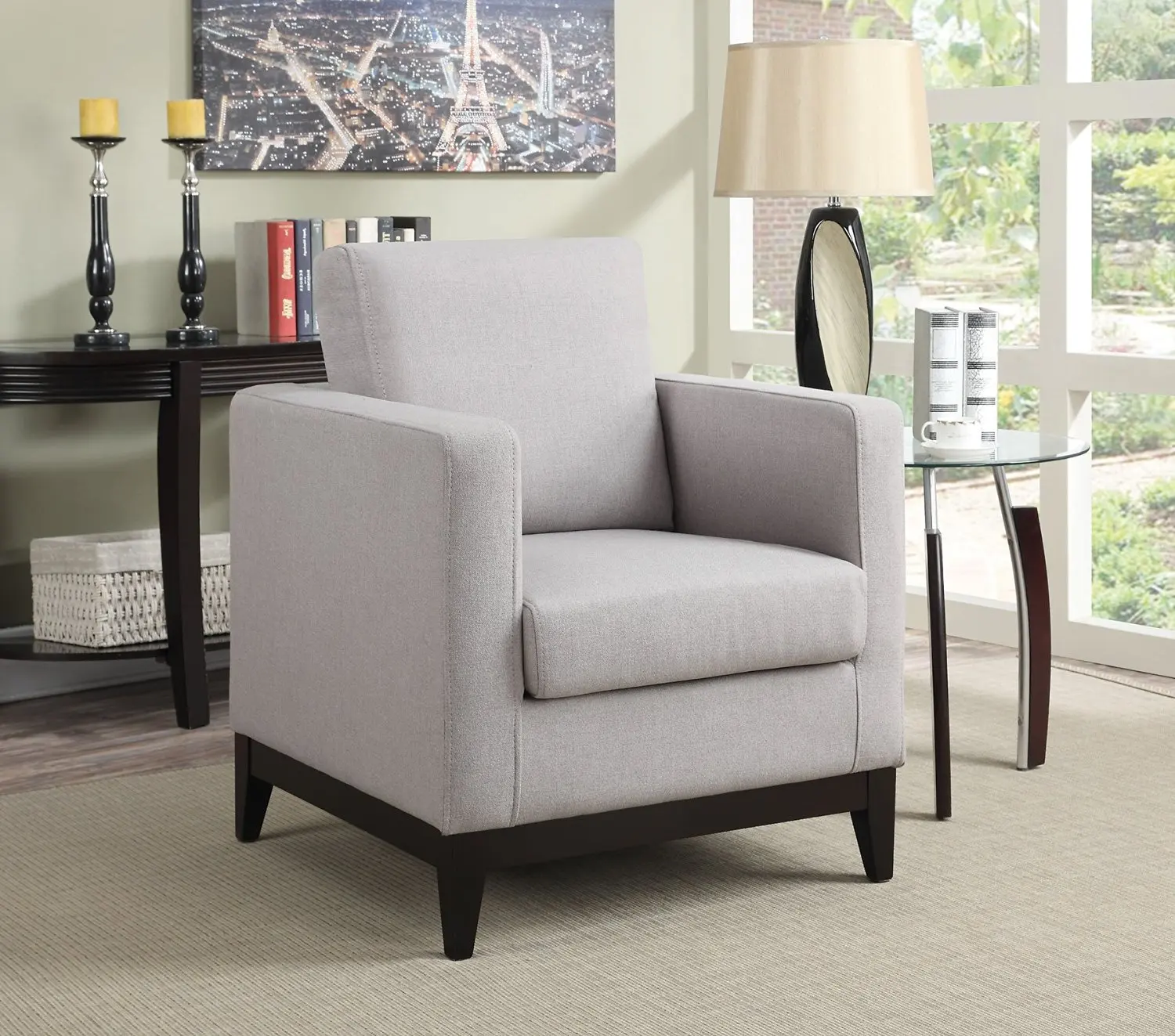 Coaster Home Furnishings 902608 Accent Chair, Light Grey