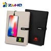 Notebook light up logo power bank three charging ports