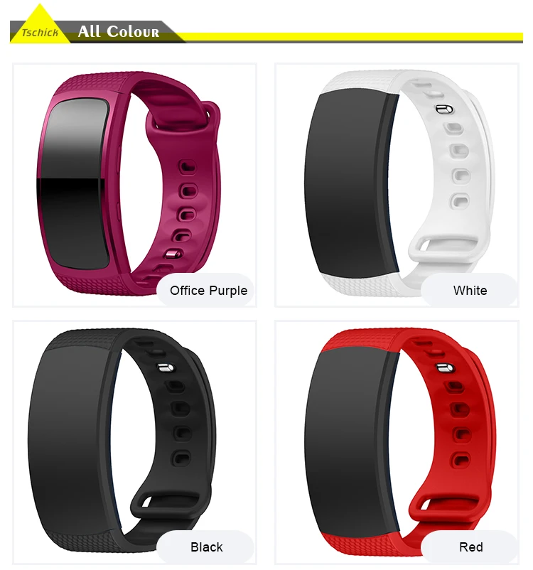 Pattern Silicone Wrist Band Strap Bracelet For Samsung Gear Fit 2 SM-R360 R365 