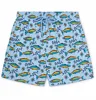 Custom Slim Fit Mid Length Printed Swim Shorts Quick Drying Shell Printed Mesh Briefs Board Short