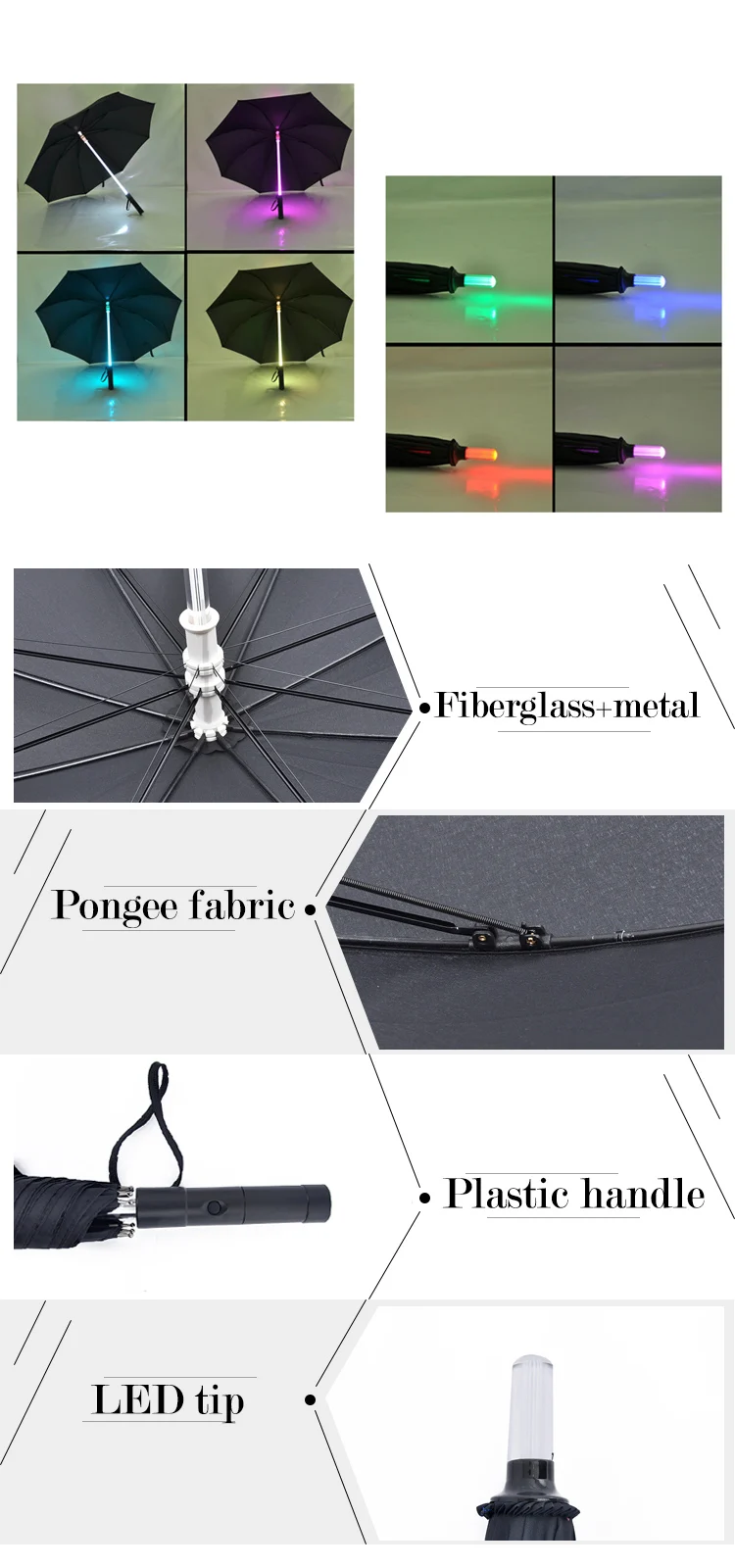 LU-01 new invention advertisement led light umbrella