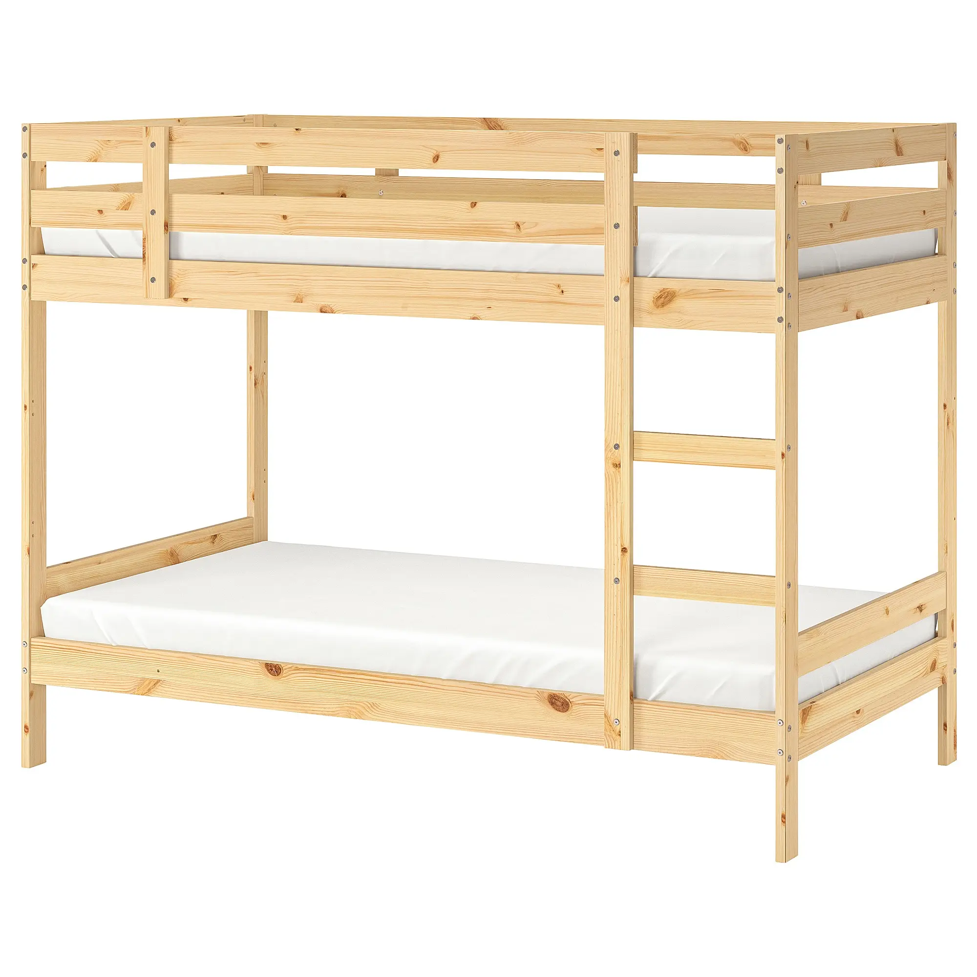 Premium Quality Furniture Slick Twin Over Full Bunk Bed With Slide