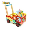 wholesale funny multi-function toys wooden walkers for toddlers W16E077
