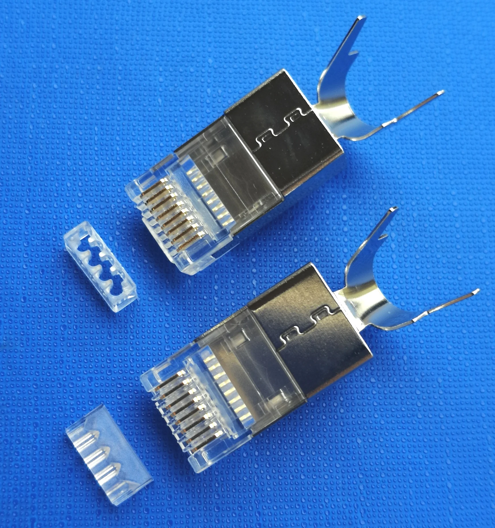 Cat7 Cable Connector Wire 1.5mm Rj45 Cat7 Shielded Plug Buy Amp Cat6