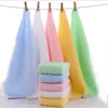 Wholesale Natural Color Organic Bamboo Baby Towel Set Washcloths, Small Face Square Towel Stocklot