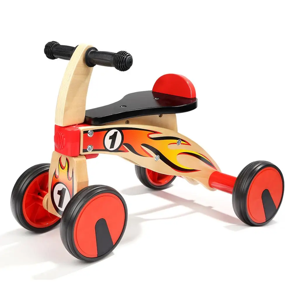 wooden baby balance bike