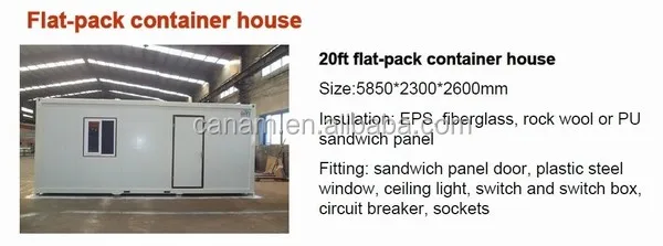20ft Container House for Sale, 20ft Container Living House, Mobile Box