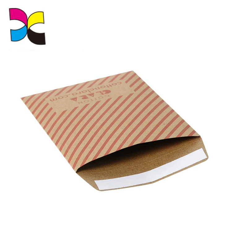 China Factory Custom Made 300gsm Cardboard Shipping Envelope Kraft