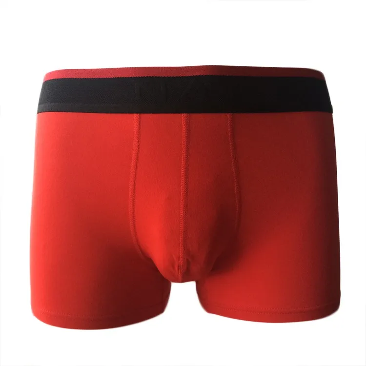 Custom Logo Mens Underwear Stock Men Boxer Shorts Elastic Waistband Men ...