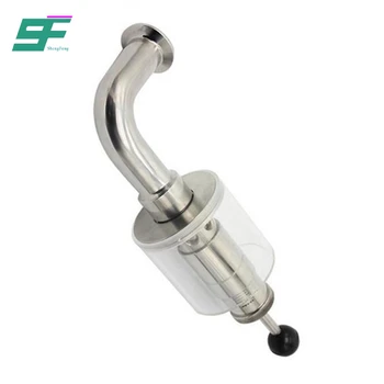 bunging valve exhaust sanitary stainless ball steel larger pressure