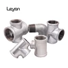plumbing g.i. pipe fittings 90 degree elbow malleable iron tee factory price high quality galvanized pipe fittings