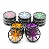wholesale custom high quality luxury 63mm 4 pieces layers aluminum lightning crusher tobacco muller pollen spice weed grinder