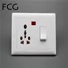 Factory Supply indian wall switch and socket european round pin socket