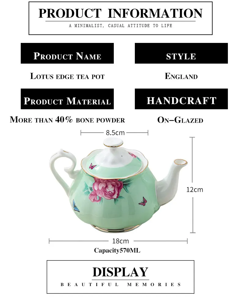 England Popular Fine Bone China Teapots With Infuser Buy Teapots,Bone