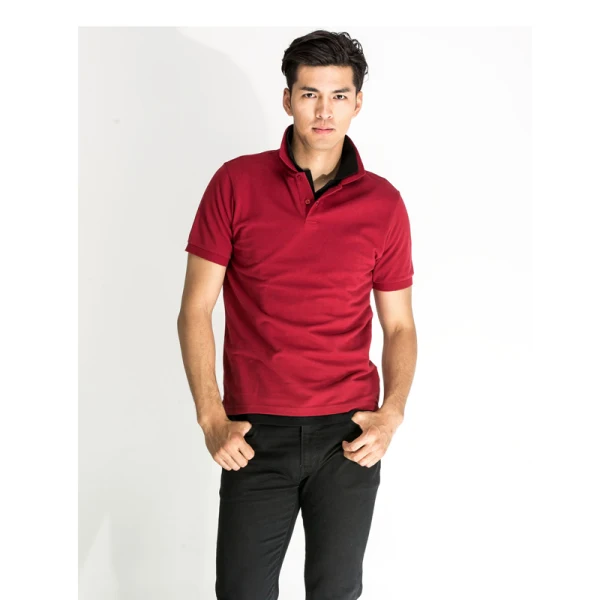 red polo shirt outfit