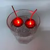 Customized shape bar accessories cherry shape LED ice cube