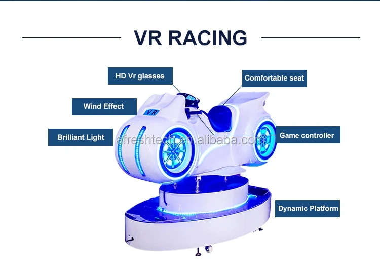 VR moto 360 degree 9d racing driving simulator