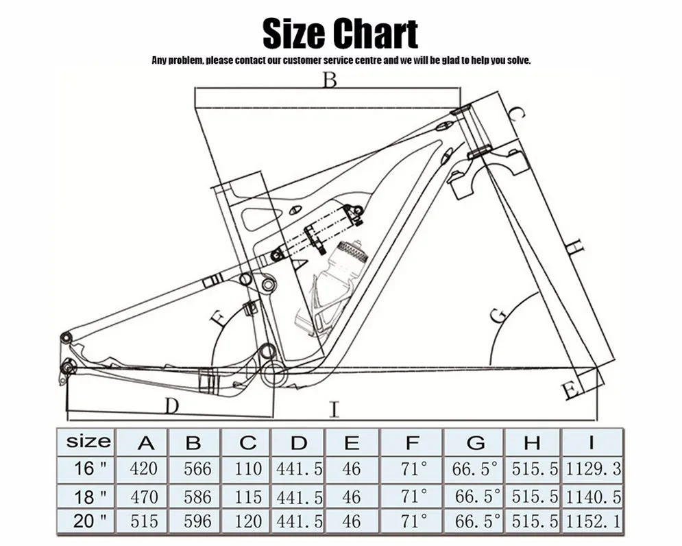 T800 Full Suspension Mountain Bike Frame 200*50 Rear Shock Mtb 27.5er