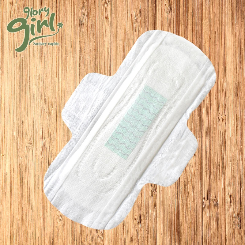 Biodegradable Pads Unbleached Bamboo Charcoal Fiber Sanitary Napkins
