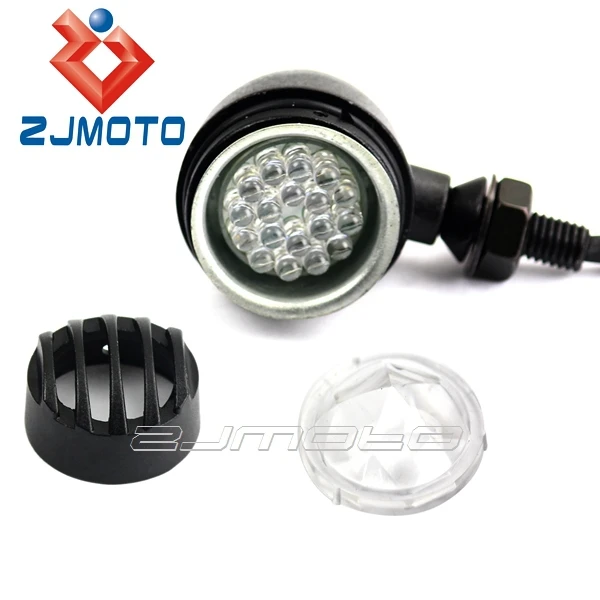 BLACK LED TURN SIGNAL INDICATOR  FOR SPORTSTER BOBBER CAFE RACER CHOPPER