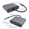 8 In 1 Usb Type C Hub Provide Gigabit Ethernet Port Cable To Make Network Transmission More Stable