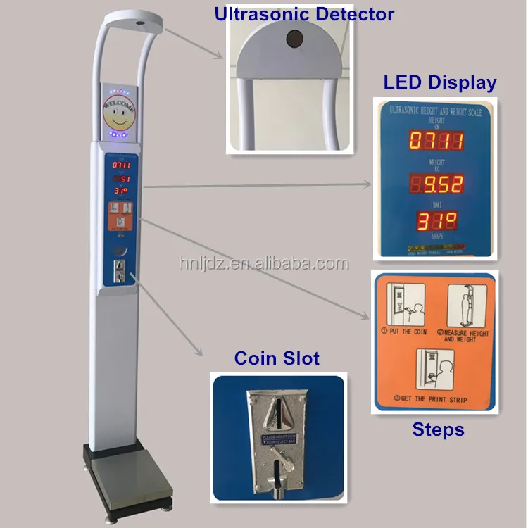 Medical Personal Scale Type Bmi Weight Machine With Height Measurement
