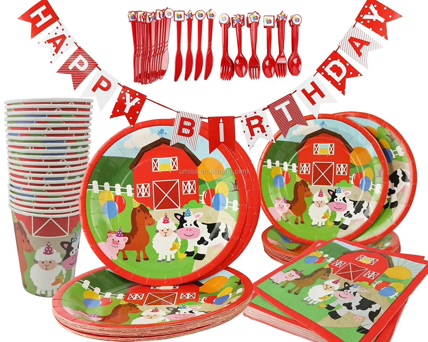 plates and napkins party supplies