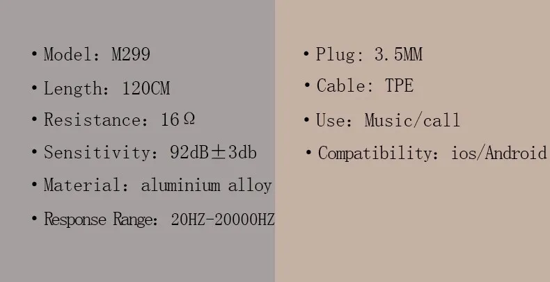 Langston metal stereo wired headset headphones ear phone mobile headsets in ear for iphone for samsung