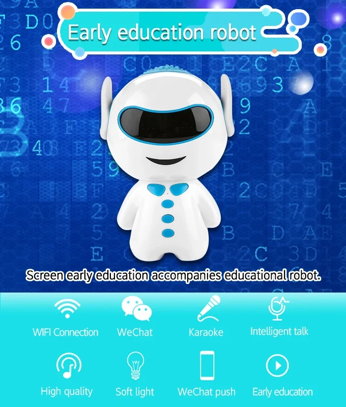 Intelligent Early Education Robot Ai Interactive Learning Story Machine ...