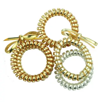 hair spirals shiny wholesale accessories gold phone larger