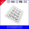 12 short-travel keys illuminated keypad for industrial application