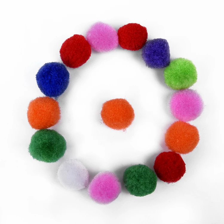 Wholesale Diy Handmade Accessories 3cm Arts Craft Coloured Pom Poms Buy 3cm Pom Poms Craft Coloured Pom Poms Pom Poms Product On Alibaba Com