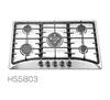 Metal stainless Steel LPG gas pulse ignition built-in hob