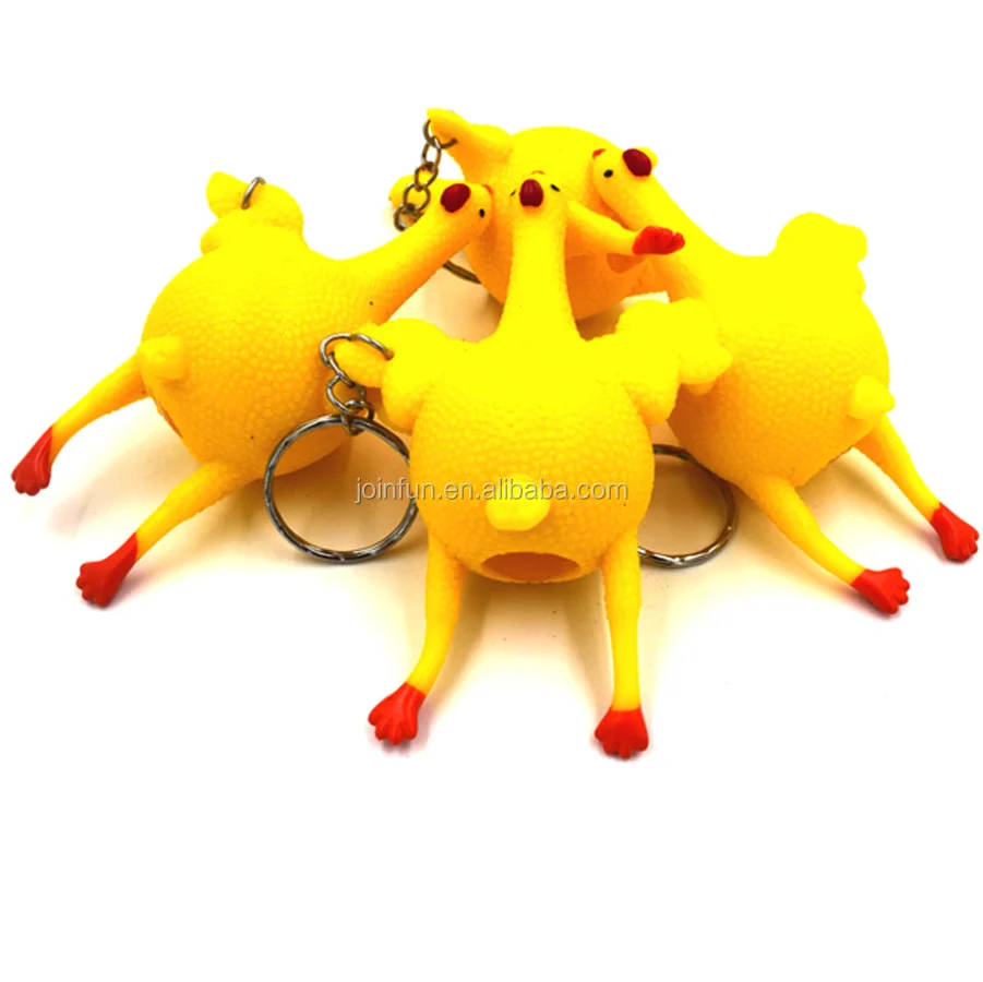 Custom Make Small Plastic Lay Eeg Toy Chicken,Stress Rubber Toy Plastic