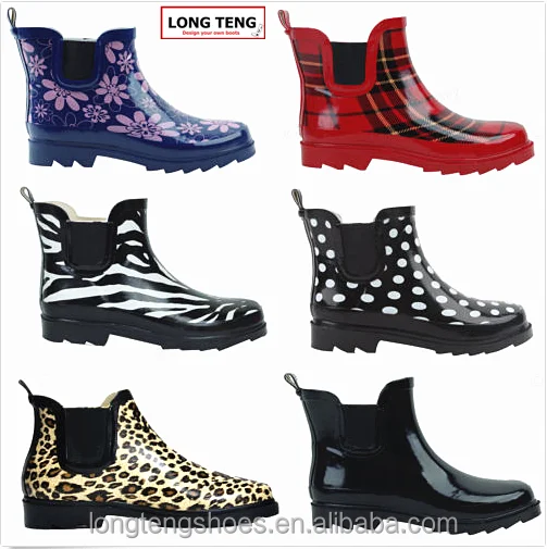 womens rubber ankle rain boots