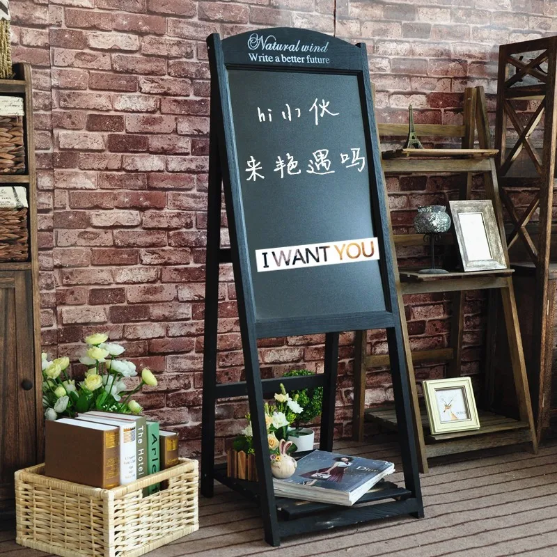 Restaurant Wooden Free Standing Blackboard With Stand Buy New Design