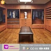 New design U-shaped melamine walking closet open wardrobe designs