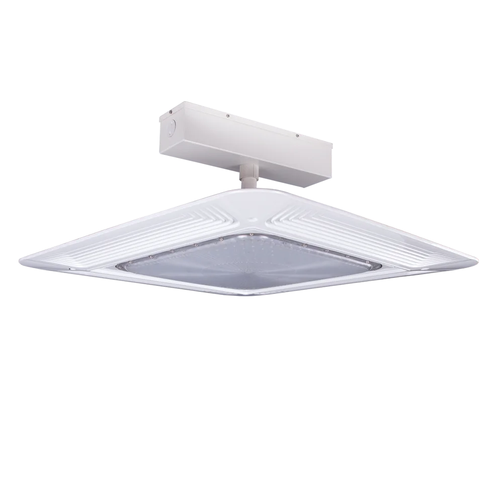 Ip65 outdoor led oil station ceiling lights retrofit square cost of gas station canopy