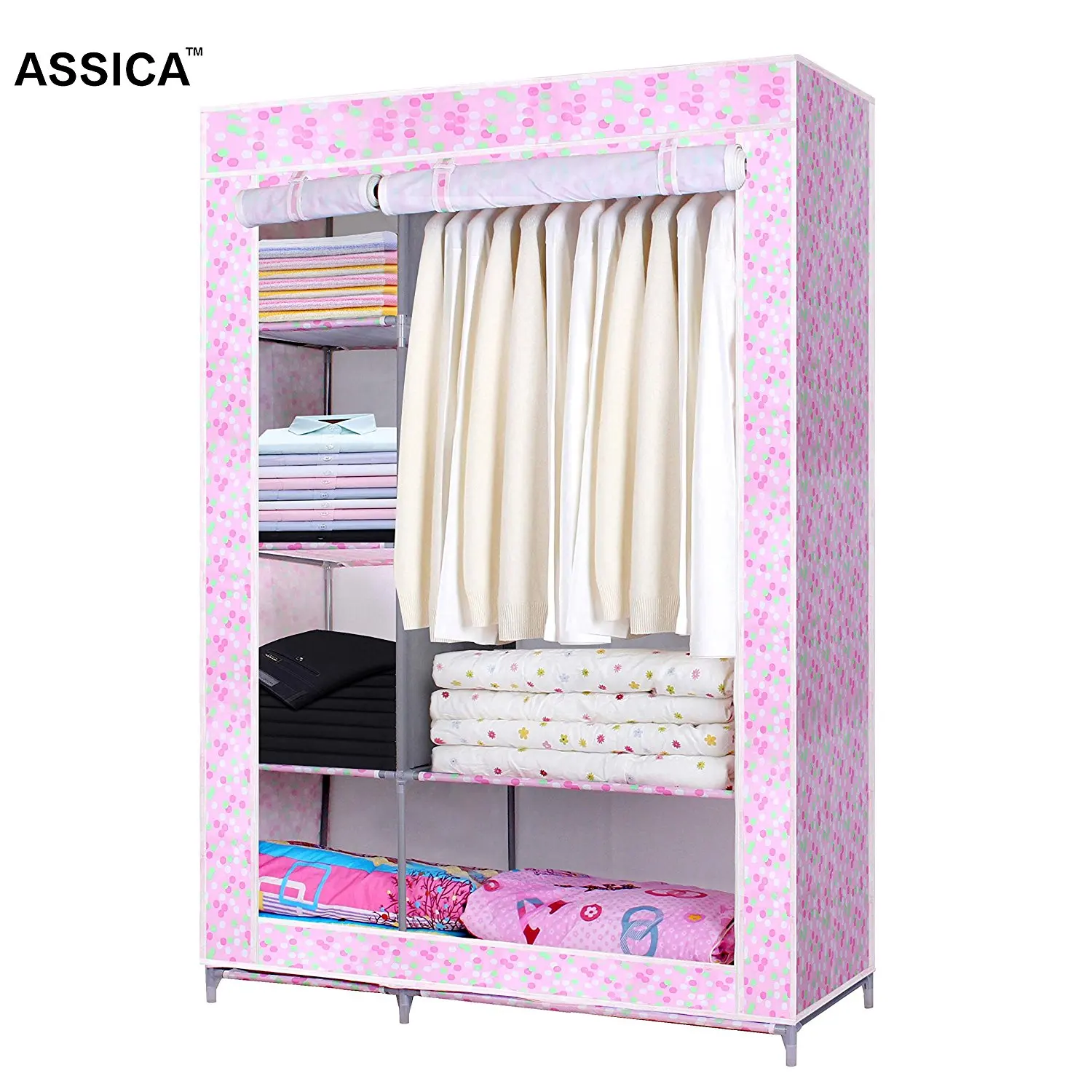 Buy Assica Portable Clothes Closet Oxford Fabric Wardrobe Storage Organizer In Cheap Price On Alibaba Com