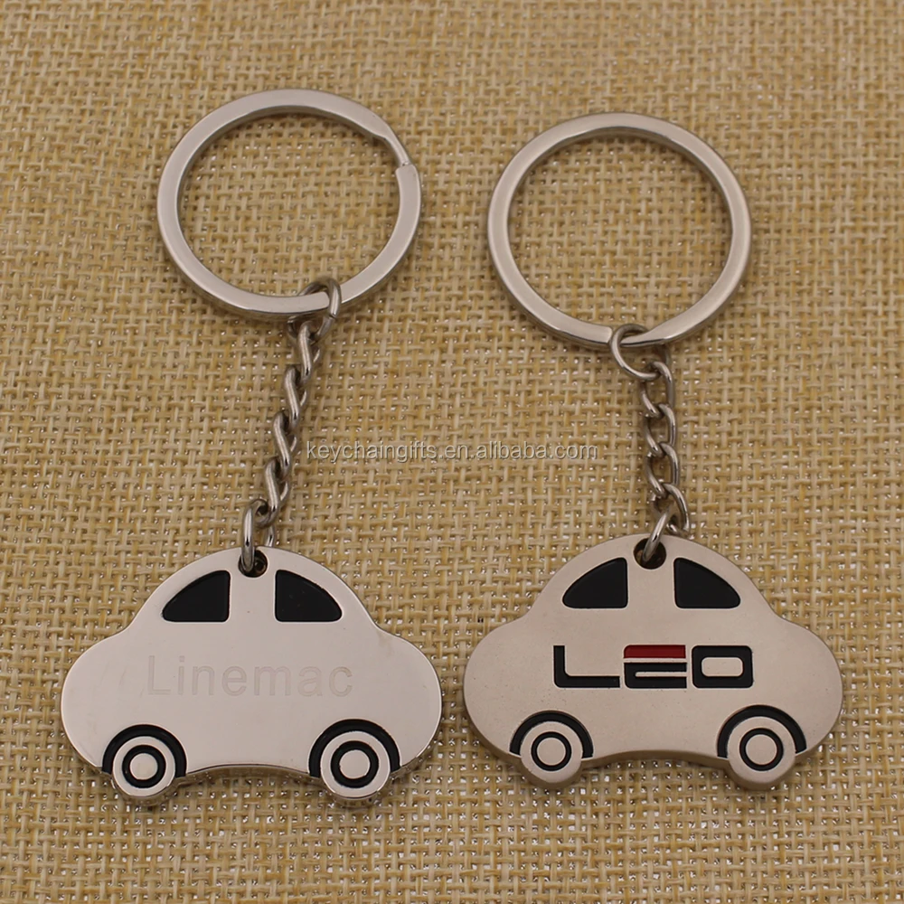 Customized Car Shape Keychain With Inked Color Logo Buy Car Shape