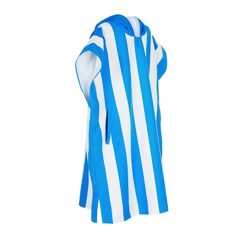 Hooded Beach Bathing Suit Coverup Quick Dry Beach Towel  Poncho Kids 1-12 Years Old Bath Robe