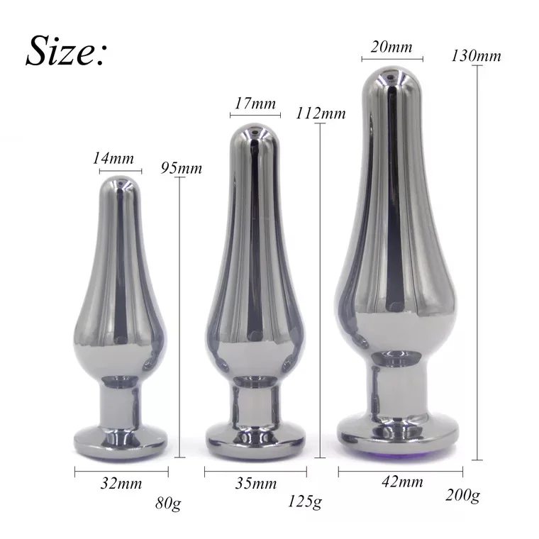 SIZE S  New Anal Sex Toys For Women 7 Colors Anal Plugs for Men